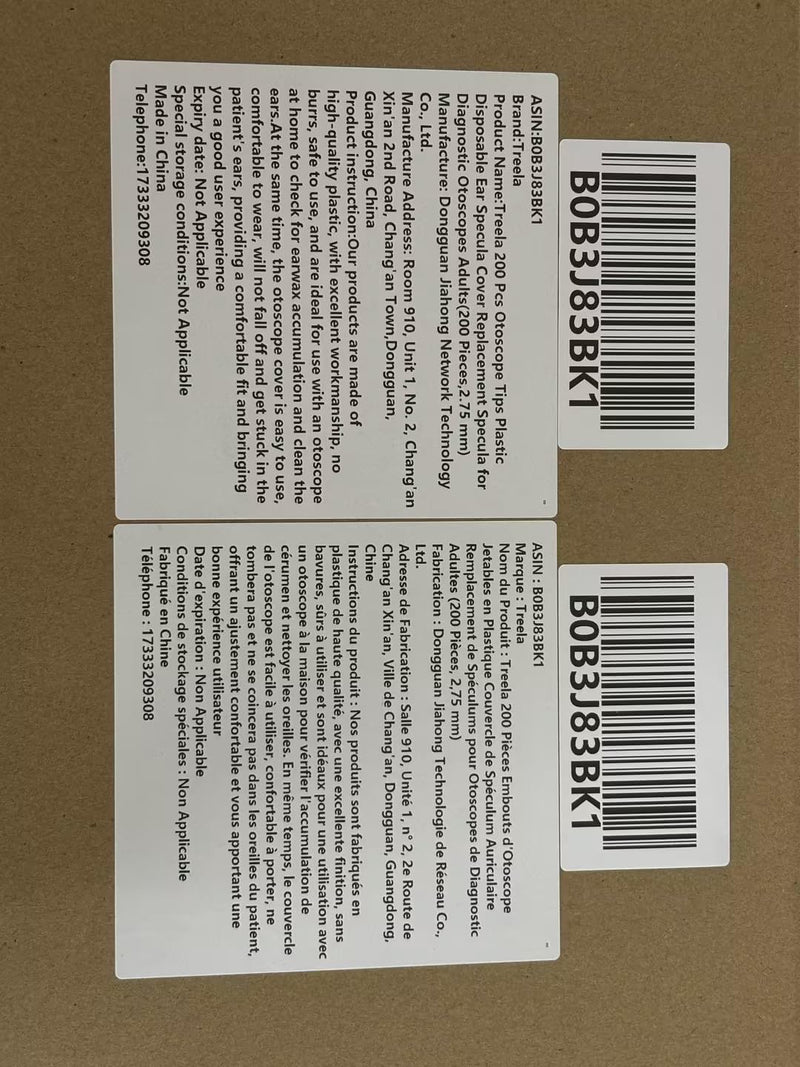 [Australia - AusPower] - Treela 200 Pcs Otoscope Tips Plastic Disposable Ear Specula Cover Replacement Specula for Diagnostic Otoscopes Adults (2.75 mm) 2.75 mm 