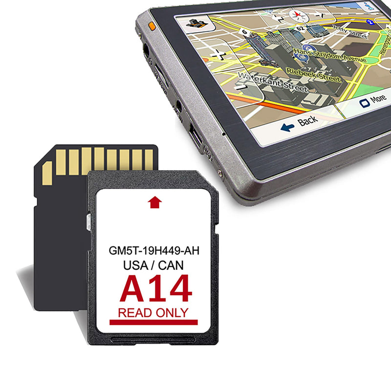 [Australia - AusPower] - 2023 A14 Navigation Car GPS SD Card GM5T-19H449-AH Compatible with Lincoln&Ford Support USA/Canada New Maps 