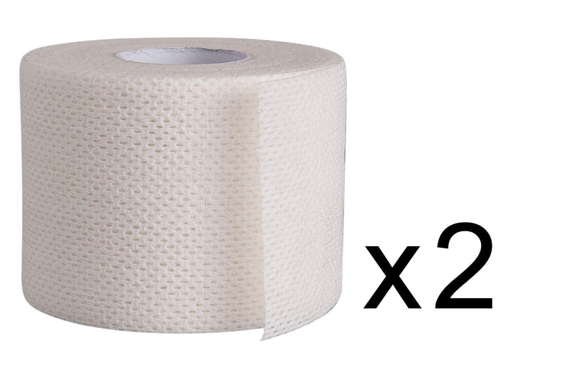 [Australia - AusPower] - Areza Medical Surgical Tape, Two Rolls, Porous Skin Soft Fabric Cloth Adhesive Tape 2" x 10 Yards 