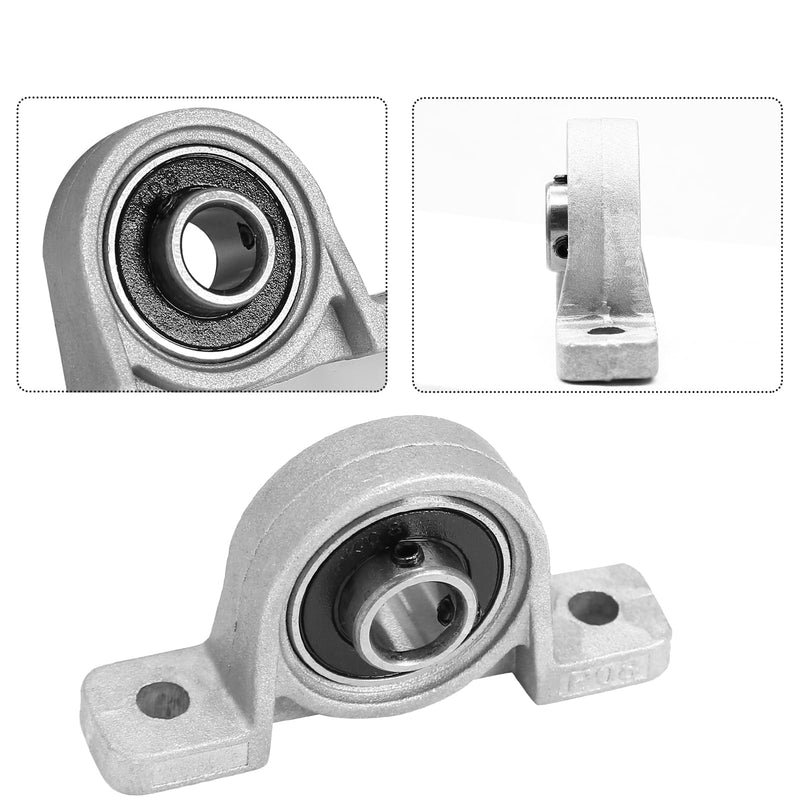 [Australia - AusPower] - KP08 Pillow Block Bearing Flange Bearing, 0.31 inch / 8mm Aluminum Alloy Bearing Self Aligning Bearing, Replacement Bearings Mounted Bearings for Machine 8mm / KP08 