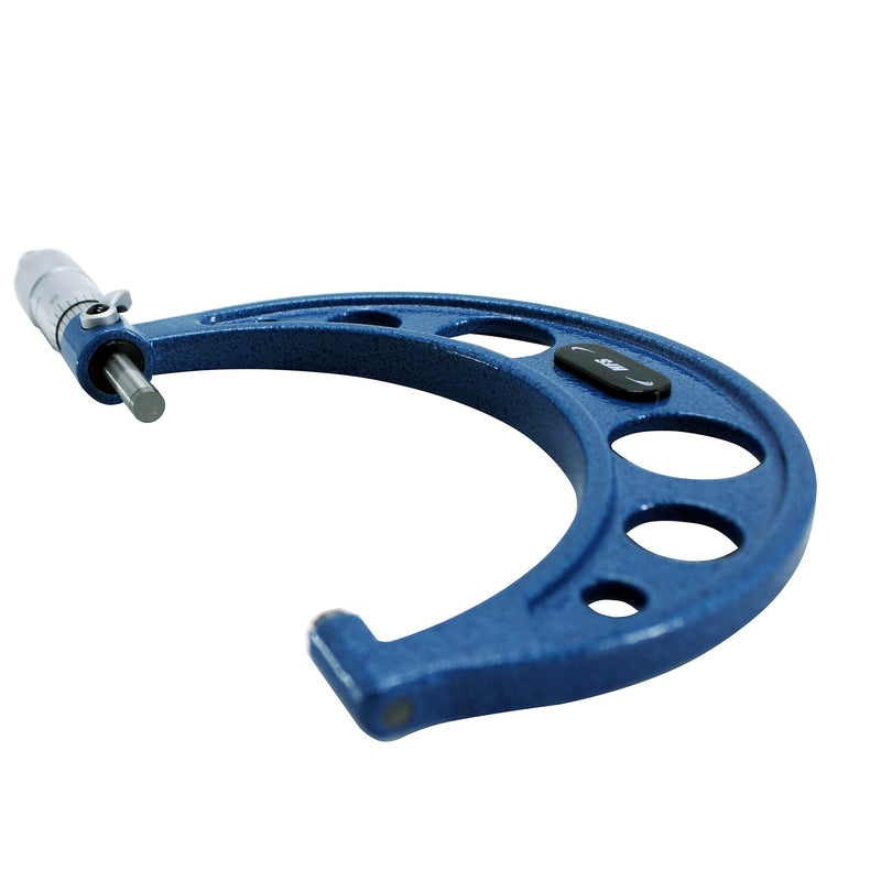 [Australia - AusPower] - HFS(R) 3-4" Outside Micrometer with 0.0001" Accuracy, Carbide Anvil and Laser-Etched Scale 3-4"x0.0001" Classic Ratchet 