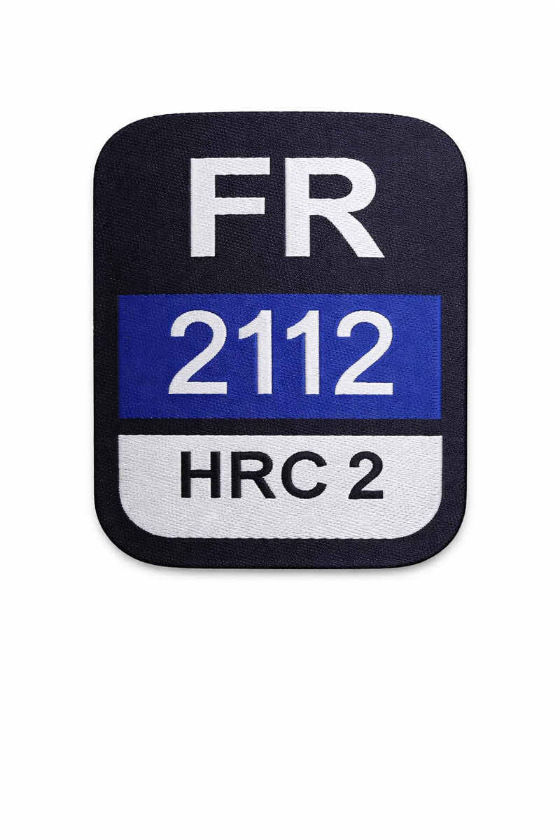 FR Replacement Patch Iron-On Flame Resistant Tags, HRC2 2112, Pack of 10 (Navy) Navy