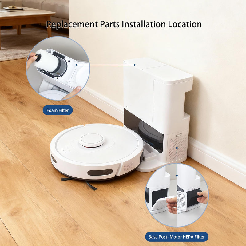 Replacement Parts for Shark RV2302AE IQ Robot Vacuum (15 Pack) 15 Pack