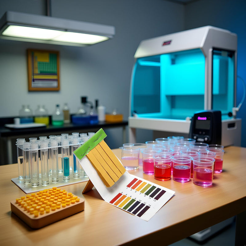 [Australia - AusPower] - 1Pack pH.1-14 Test Paper Extensive Test Paper Litmus Test pH Test with Storage Case for Saliva Urine Water Soil Testing Pet Food and Diet pH Monitoring Lab Consumables Lab Supplies 
