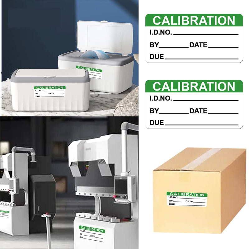 Self Laminating Write-on Calibration Stickers with Spiral Bound Cover for NIST Calibration ISO-9000 Equipment Calibrations Inspection Safety Label Quality Control 180 pcs 1 x 2 Inch