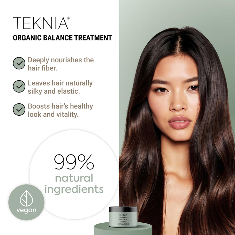 LAKMÉ Teknia Organic Balance Treatment, Hydrating Hair Mask, Deep Moisture Hair Treatment, 8.5 Fl Oz