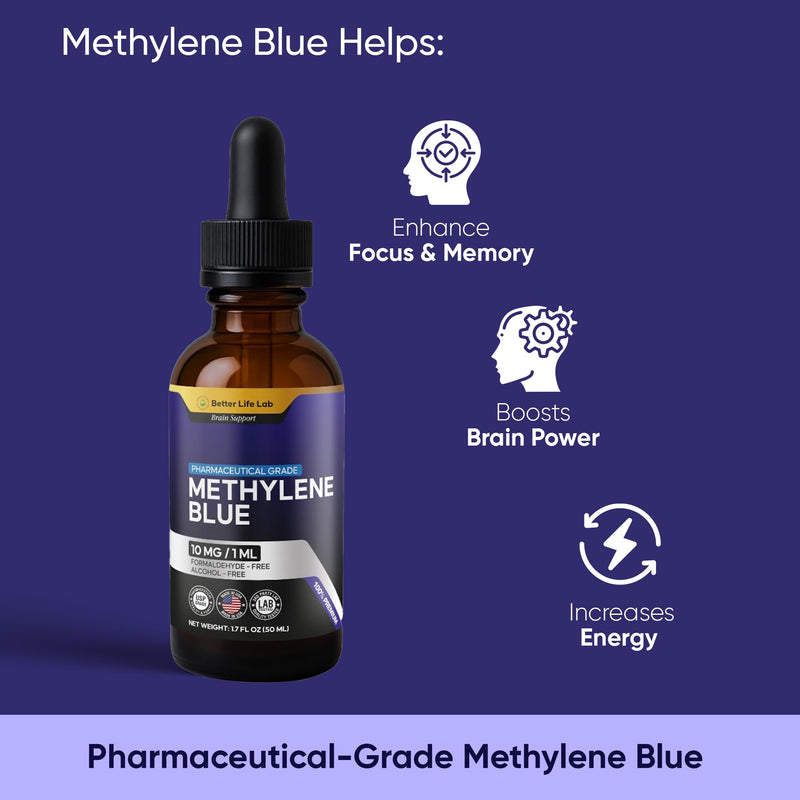 Methylene Blue Capsules & Tinctures Bundle Pack – Cognitive Support & Cellular Energy Boost