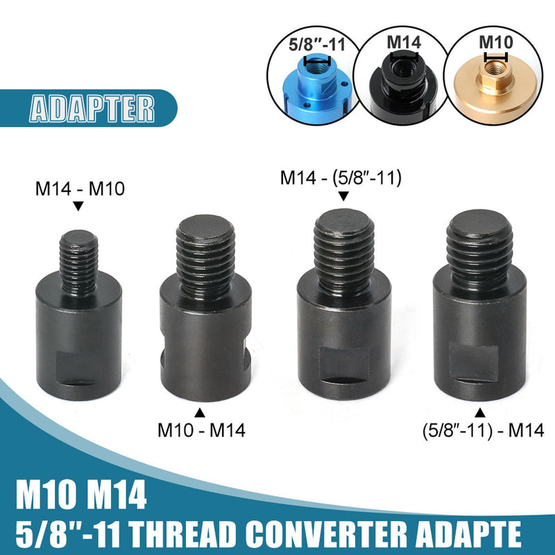 [Australia - AusPower] - Pack of 2 Angle Grinder Thread Adapter, M10-M14 Angle Mill Adapter CRV Steel Female to Male Mill Wave Converter Interface Connection (M14 to M10) M14 bis M10 