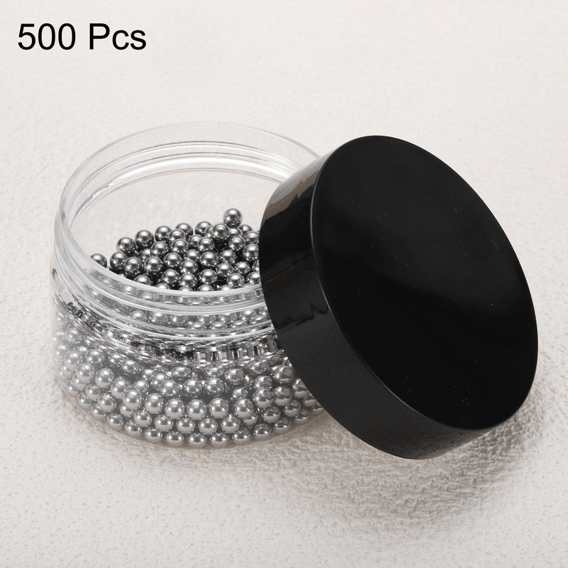 [Australia - AusPower] - Uxcell 500pcs 4mm Chrome Steel Precision Balls, Mini Solid Bearing Balls, G100 500 