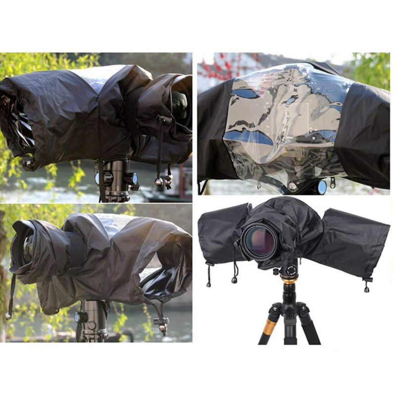 [Australia - AusPower] - WANBY Camera Rain Cover Professional Waterproof Nylon Sleeves DSLR Camera Rain Cover Protect for Rain Snow Dust Sand 