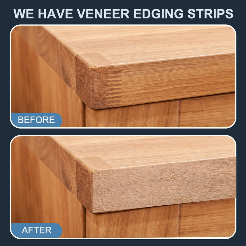 PATIKIL Cherry Edge Banding, 3/4 Inch x 100 ft Wood Veneer Tape Pre-glued Flexible Plywood Edge Banding with Hot Melt Adhesive for Furniture Restoration