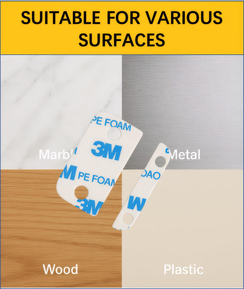 [Australia - AusPower] - Adhesive Replacement Strips for Ring Contact Sensor 2nd Gen - Pre-Cut Double-Sided Tape 6-Pack (6 Sensor & 6 Magnet Pads), No Cutting Needed, Secure Mounting for Door/Window Alarm Systems (6-Pack) 