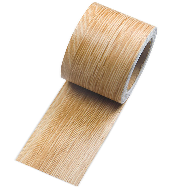 Self Adhesive Khaki Wood Grain Repair Tape, 2 inch X 32 ft Decorative Duct Tape for Furniture, Floors, Door, Cabinets, Windows, Home Decoration 1 Roll 2 inch × 32 ft