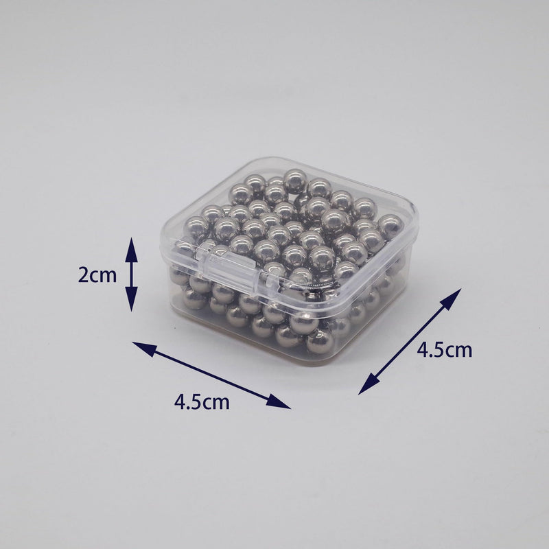 [Australia - AusPower] - 120 pcs Paint Mixing Balls Stainless Steel Mixing Agitator Balls for Mixing Model Paints, 6mm(2.4") 