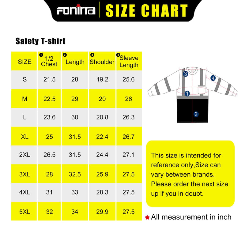 FONIRRA Safety Reflective High Visibility Long Sleeve T Shirts with Hood for Men Construction Work ANSI Class 3 Orange_hoodie XX-Large