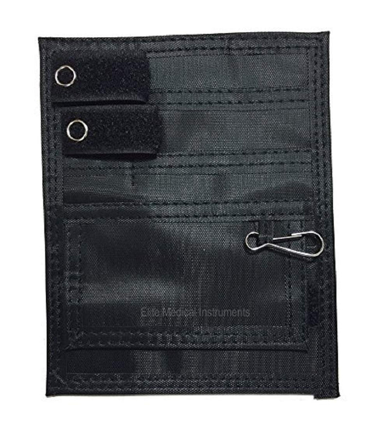 [Australia - AusPower] - Elite Medical Instruments EAO-314-B EMI Nylon 5 Pocket Nurse Scrub Organizer, Black 