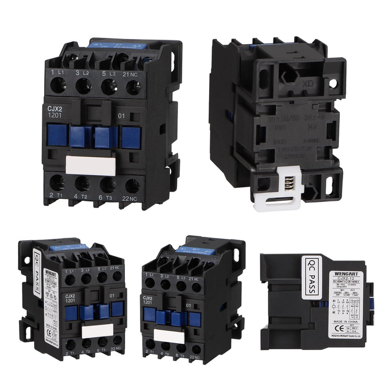Wengart Industrial Contactor CJX2-1201, AC24V 3NO1NC Ie12A An Important Part of Industrial Control Systems 1NC_AC24V