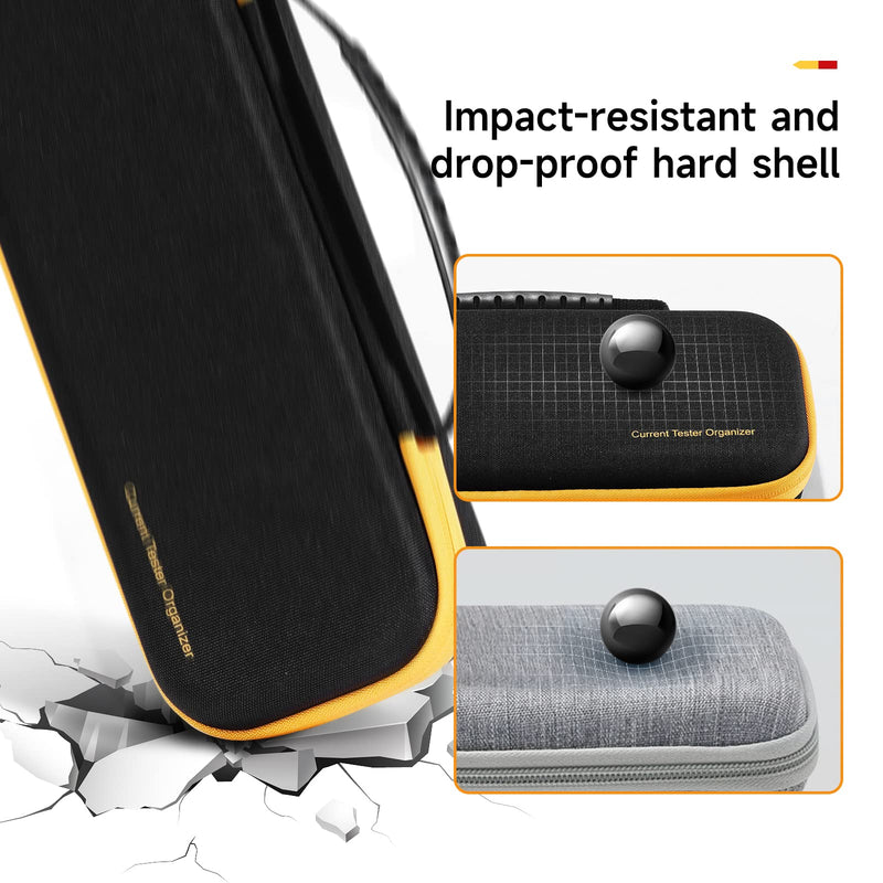 [Australia - AusPower] - KingSung Hard Case for Fluke T5-600/T5-1000/ T5600/ T6-600 Electrical Voltage, Tester Multimeter Carrying Storage Bag, Black 