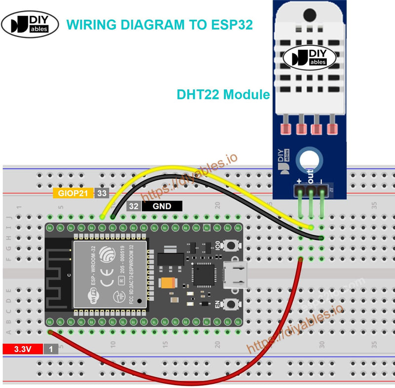[Australia - AusPower] - DHT22 Temperature and Humidity Sensor Module for Arduino, ESP32, Raspberry Pi, 5 Pieces 