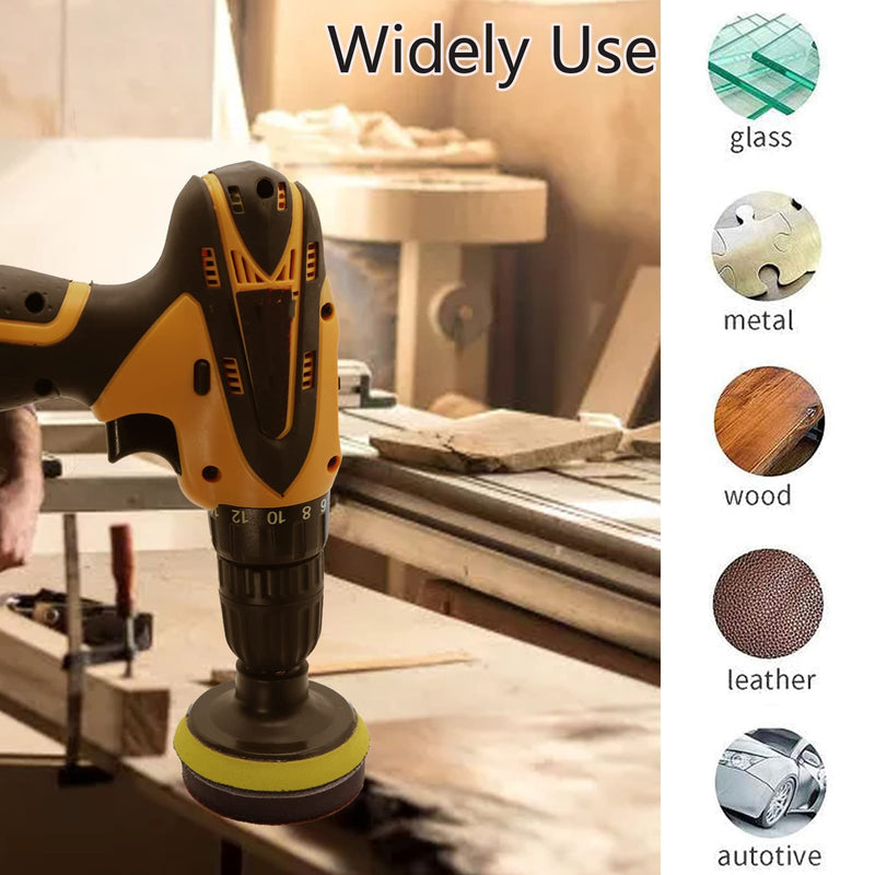 [Australia - AusPower] - 65pcs Sandpaper 3Inch Sanding Disc 60-10000 Grit Wet Dry Sandpaper with M10 Backing Pad,2pcs Interface Pad for Wood Metal Mirror Jewelry Car Polishing Headlight Cleaner Set 74pcs-3inch 