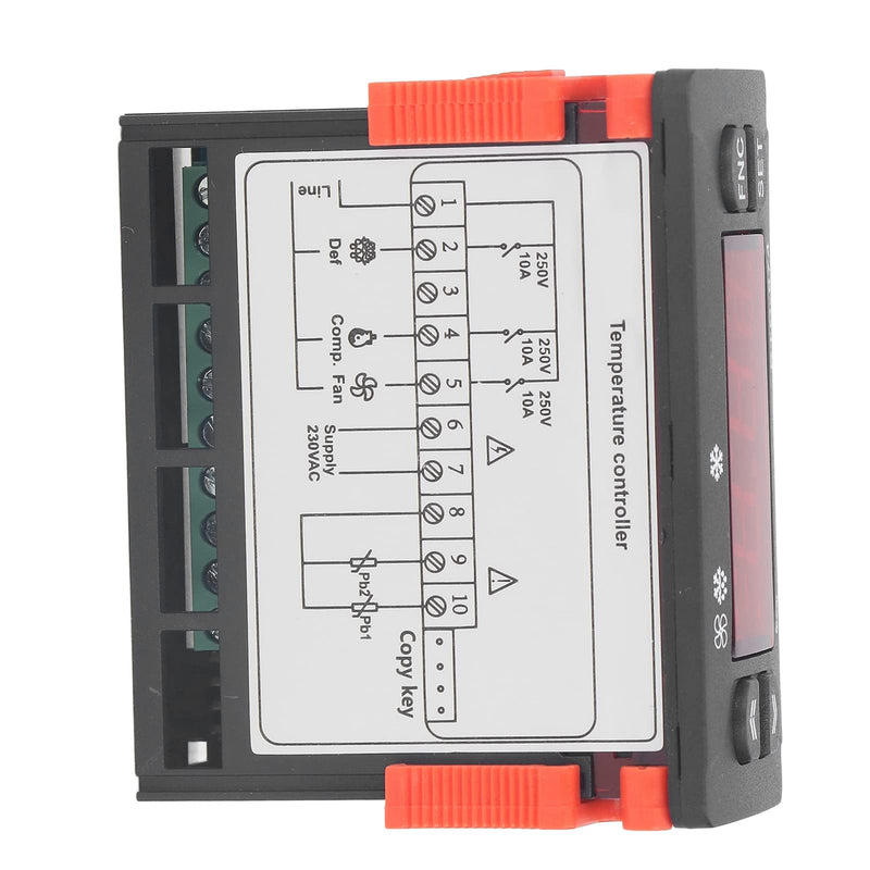 [Australia - AusPower] - Digital Temperature Controller, Microcomputer Temperature Controller, Fahrenheit Celsius, Switchable Cooling Controller for Refrigerator, 230VAC 