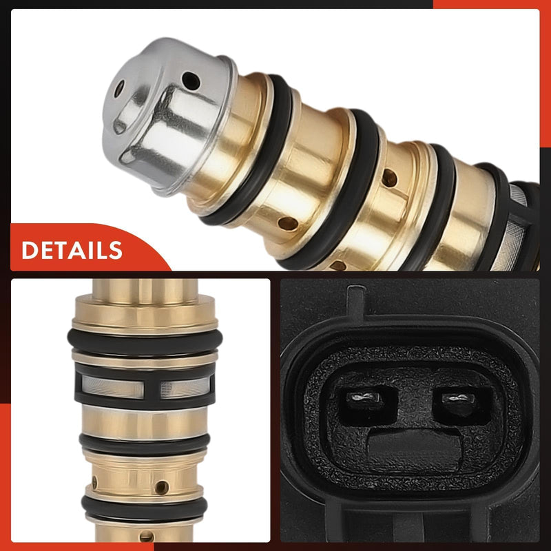A-Premium AC Compressor Control Solenoid Valve 6SEU16C, 6SEU14C Compatible with Toyota Camry, RAV4, Corolla, Matrix & Lexus LS430