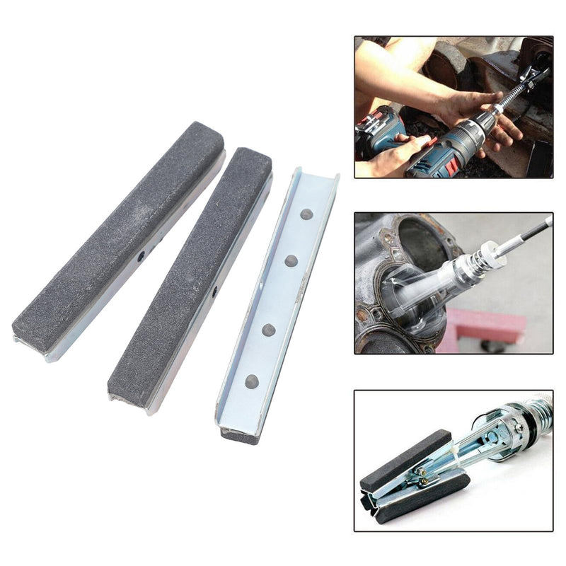[Australia - AusPower] - 3Pcs 3in Engine Cylinder Hone Stone with Screws Replacement Set,3 Arm Cylinder Honing Stones Tool ﻿ 