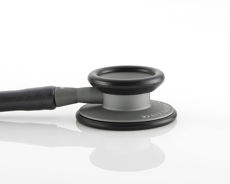 [Australia - AusPower] - ADC - 619SM Adscope Lite 619 Ultra Lightweight Clinician Stethoscope with Tunable AFD Technology, Smoke Finish with Metallic Gray Tubing 