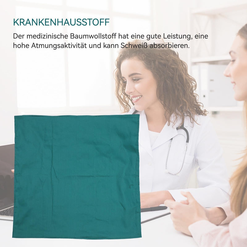 [Australia - AusPower] - iplusmile Medical Cloth Surgical Cloth Cotton Cloth Double Layer Square Medical Cloth for Hospital Surgery Green 23.6 x 23.6 Inches 