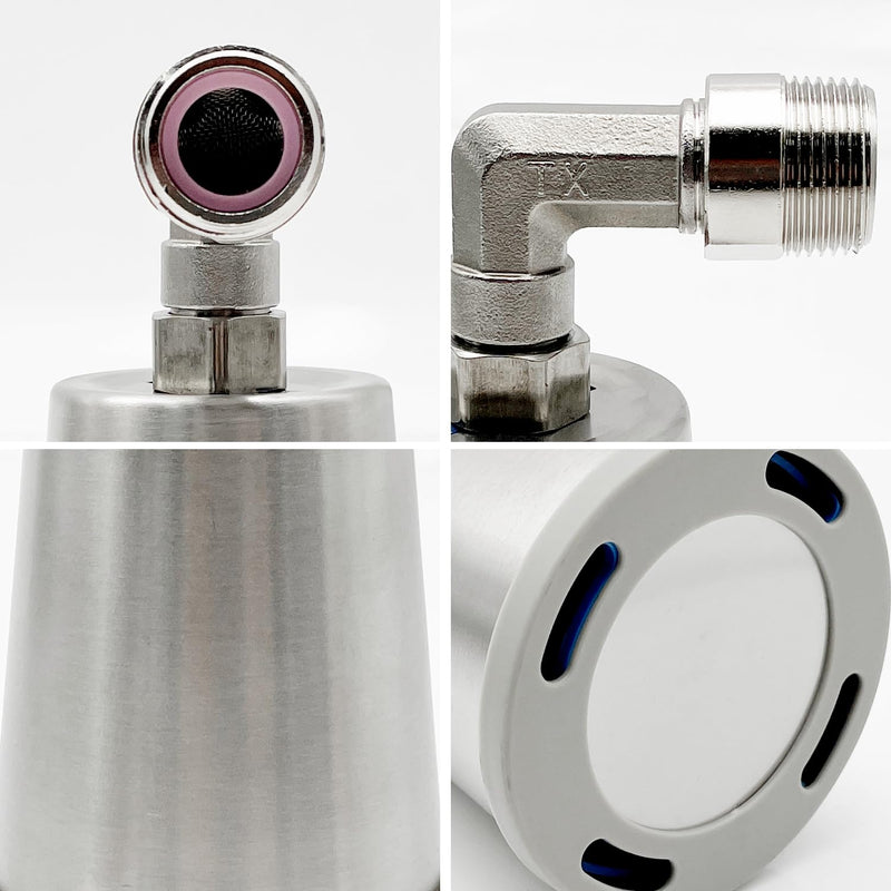 2 PCS 304 Steel Water Float Valve, Water Level Control Water Tank Traditional Float Valve Upgrade (1/2 inch Side Inlet) 1/2 inch Side Inlet
