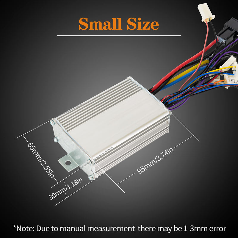Brushed Motor Controller 36V 1000W Brush Motor Speed Control Brushed Controller with 3 Speed Switch for Scooter Electric Bicycle (36V 1000W)