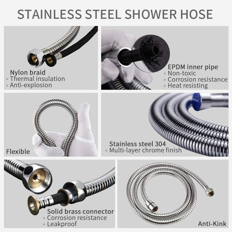 Handheld Bidet Douche Shower Spray for Toilet, IDMAX Stainless Steel Bidet Sprayer, Hand Held Toilet Washer Bathroom Hand Shower Shattaf Sprayer Muslim Shower for Personal Hygiene Sprayer-501C