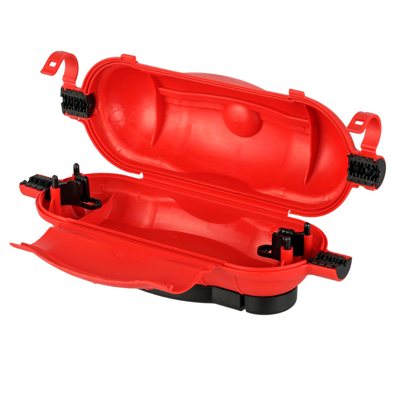 [Australia - AusPower] - REV 050217555 Cable Safe, Cable Box for Coupling, Waterproof and Strain Relief, Red 