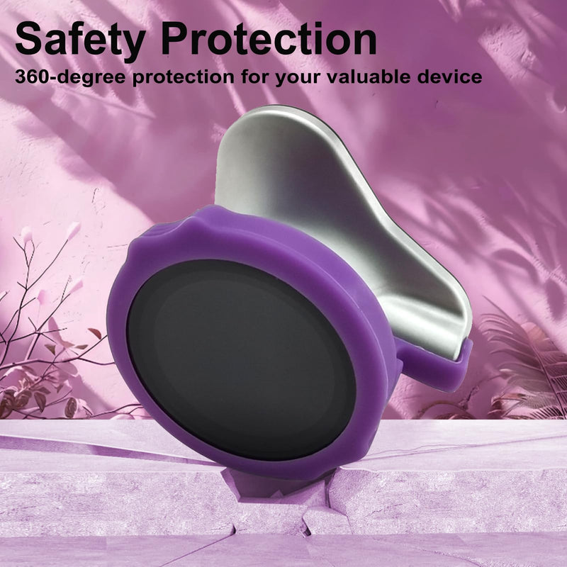 [Australia - AusPower] - 3 Pack Silicone Protective Cover and 6 Pack Ear Tips Replacement Accessories for EKO CORE 500™ Digital Stethoscope, Dustproof Plug Design Prevents Dust from Entering The Device's Interface (Purple) Lavender purple series 