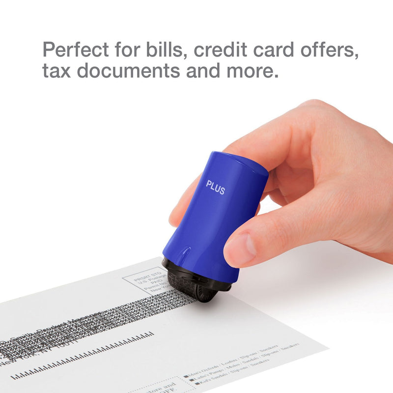 Guard Your ID Confidential Security Roller Set Advanced 2.0 for Identity Theft Protection Redacting (Regular 3-Pack, Blue) Regular 3-Pack