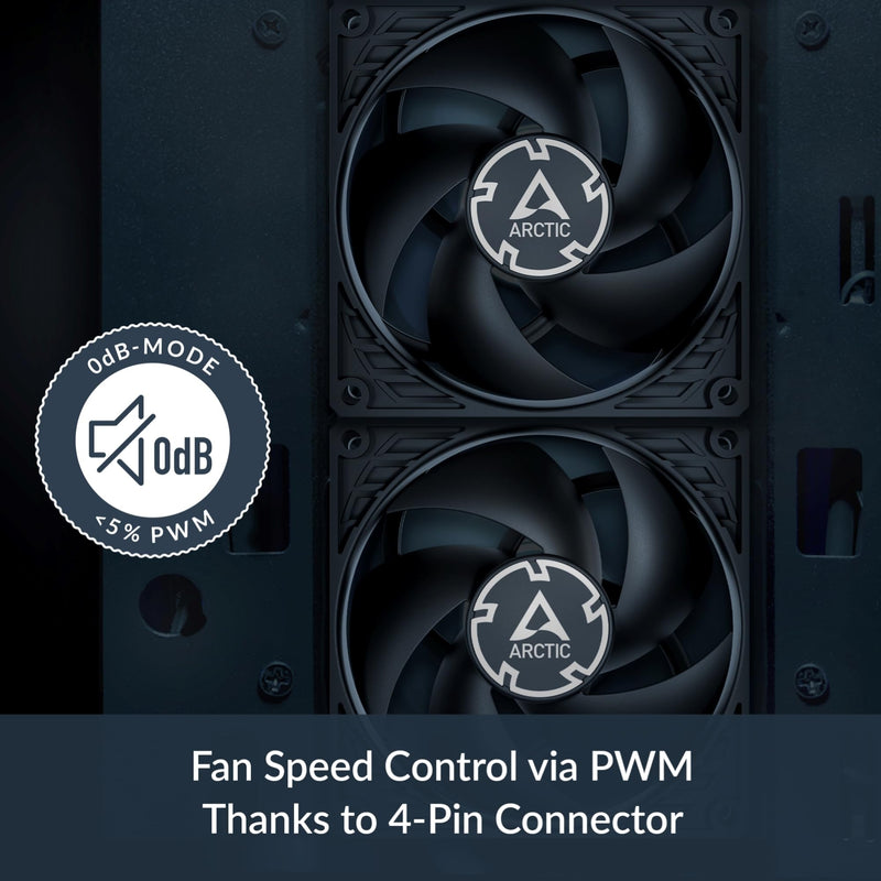 [Australia - AusPower] - ARCTIC P9 PWM PST - PC Fan, 92 mm PWM case Fan with Cable Splitter, Optimized for Static Pressure, 200-3000 RPM, Quiet and efficient Motor, 0dB Mode - Black 