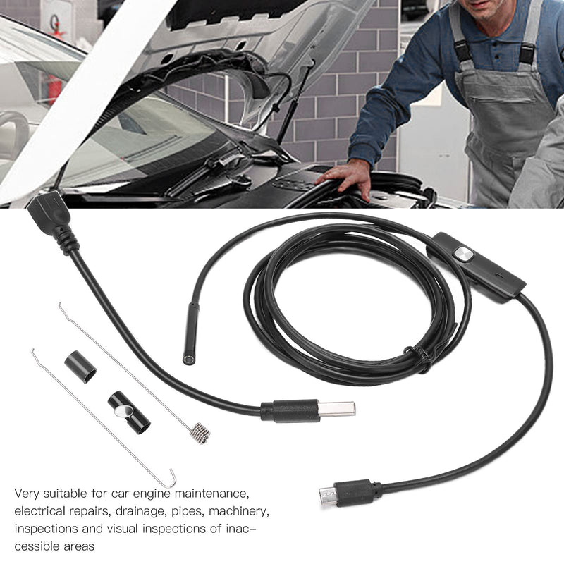 [Australia - AusPower] - AN97‑5.5 Endoscope Industrial Endoscope Camera USB Port with 5.5mm Lens IP67 70° 1/9 inch Sensor Viewing Angle for Industrial Overhaul((1M)) 