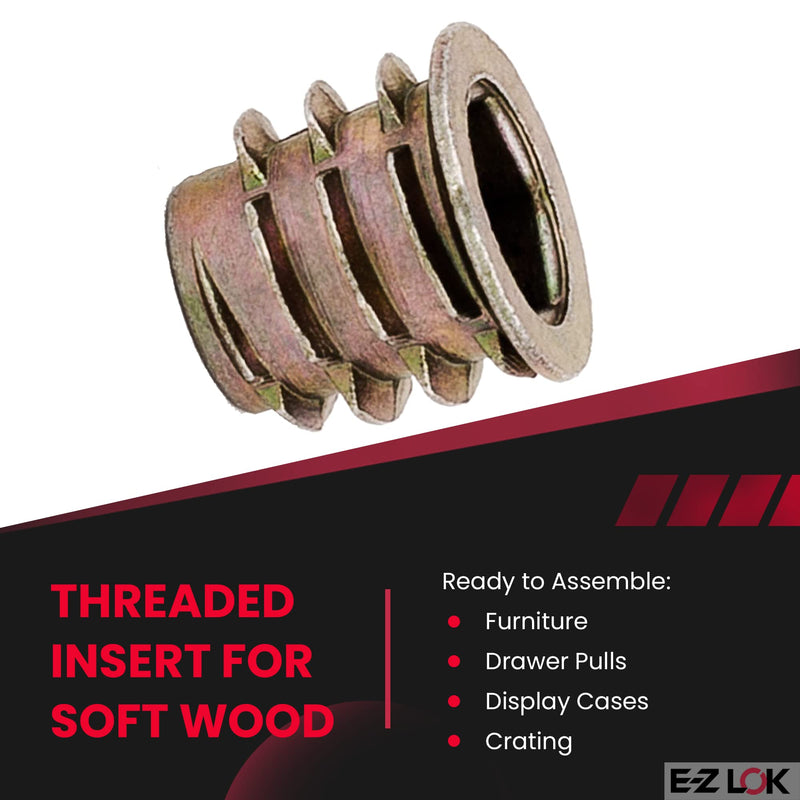 [Australia - AusPower] - E-Z LOK - 951618-13 E-Z Lok Threaded Insert, Zinc, Hex-Flanged, 5/16"-18 Internal Threads, 0.512" Length (Pack of 50) Hex" 