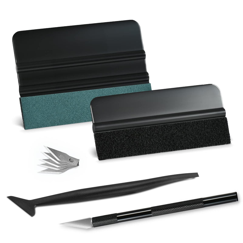 NEWISHTOOL Vinyl Wrap Tool Kit Window Tint Squeegee with Knife Less Wrap Tape for Vinyl Wrap Cutting and Application