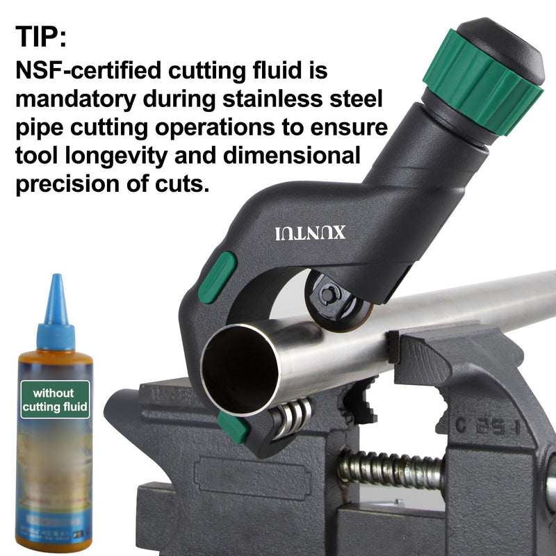 [Australia - AusPower] - Copper Pipe Cutter Tool Set 3/16"-2" Outer Diameter, Tube Cutter for Copper,Brass,Aluminum&Stainless Steel, HVAC Metal Plumbing Tubing cutter Tool with Deburring Tools&Extra Blades(XT600616) 650 SKD11 2 IN 1 