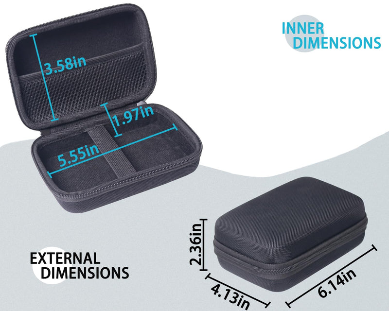 [Australia - AusPower] - Travel EVA Case for NANOVNA H4 NANOVNA-F F-V2 F-V3/Handheld Spectrum Analyzer,Dust-Proof Storage Universal 