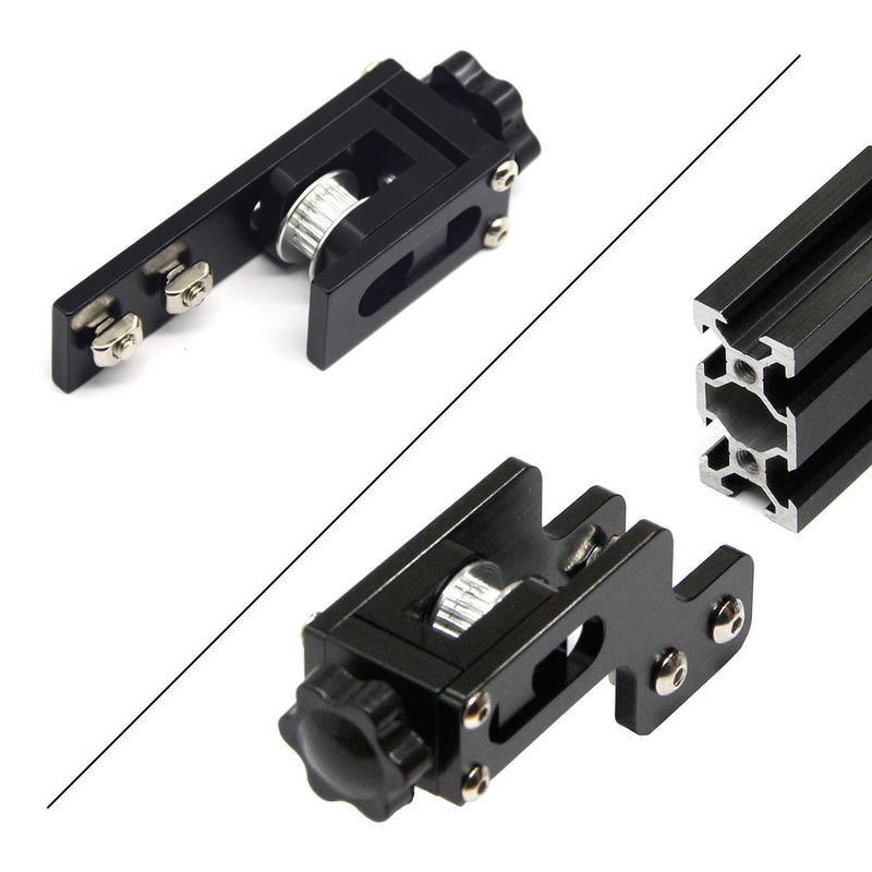[Australia - AusPower] - Zeberoxyz Upgrade 2020 Profile X-axis+4020 Profile Y-axis Synchronous Belt Stretch Straighten Tensioner for Ender-3 Aluminum Profile 3D Printer Parts (X2020+Y4020) 