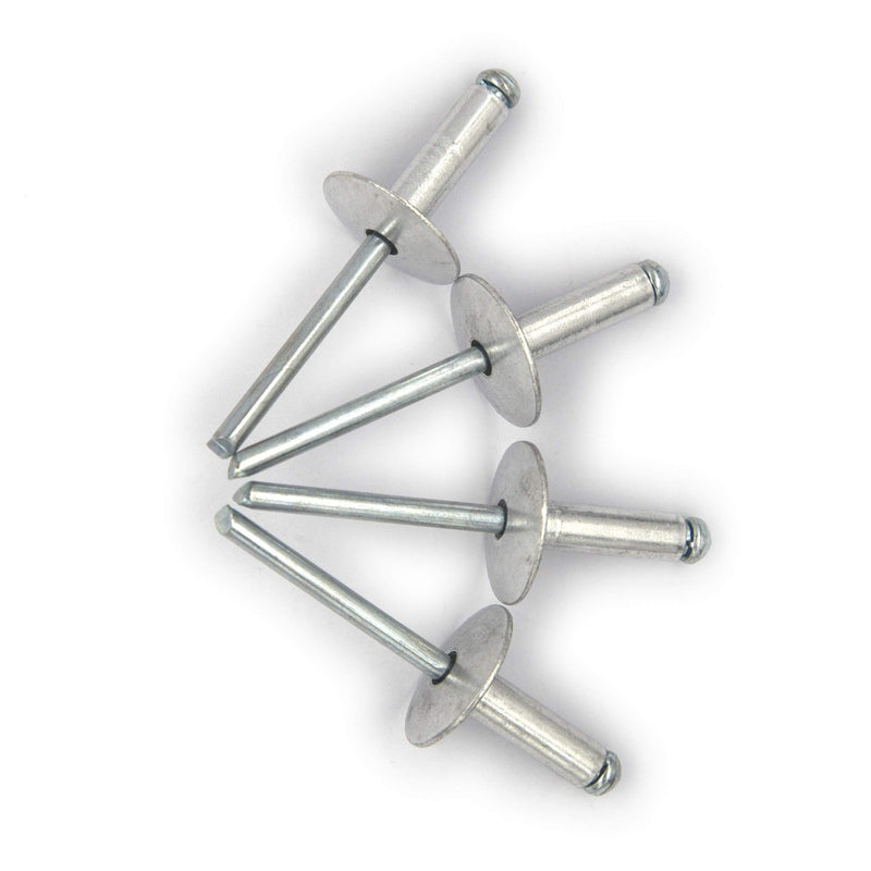 [Australia - AusPower] - 60pcs Large Flange Blind Rivets, Aluminum,Flange Diameter 5/8" (16 mm),Pop Rivets Assortment Kit Blind Rivet,3/16" x 5/8" Inch,Grip Range(8-12mm) 3/16"×5/8"(4.8×16mm) 