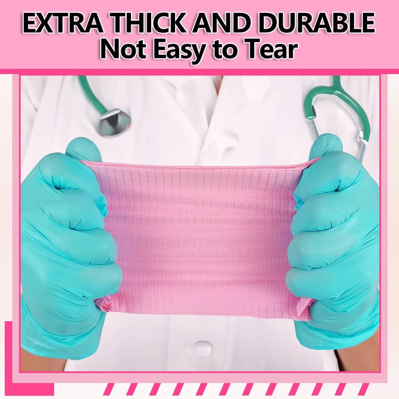 Pack of 50 Disposable Dental Bibs for Nail Art, 3 Layers, Paper Napkins for Dentist, Patients, Tattoos, Nail Salon, Dental Clinic, Dental Clinic, Pink