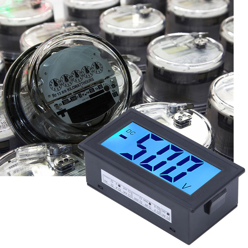 [Australia - AusPower] - Voltage Meter, DC Digital Voltmeter, High for Producing Industrial Machines (DC0-500V) DC0-500V 