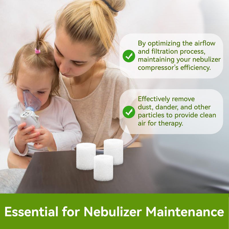 [Australia - AusPower] - Nebulizer Filter Replacement Air Filter Compatible with PARI Vios Nebulizer Compressors, Ultra II, Trek, and Trek S, Nebulizer Filters Replacement for Vios Nebulizer Parts, 6 Pieces 