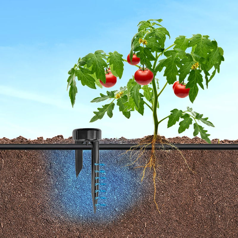 [Australia - AusPower] - Spike 4-Pack - Deep Underground Dripper, Tree & Plant Root Watering Drip Irrigation & Fertilizer Stake (1/2" Female NPT Compatible with All Connectors, Water Hose, Drip & PVC) Root Quencher Spike (4-pack) 