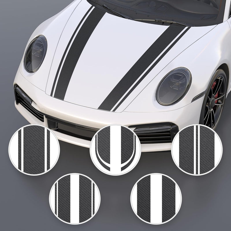 Lypumso Carbon Fiber Vinyl Tape with Tools Kits, Chrome Delete Vinyl Wrap for Blackout Car Door Edge Guard Door Sill Window Trim Protector (3D Black, 5in x 30ft)