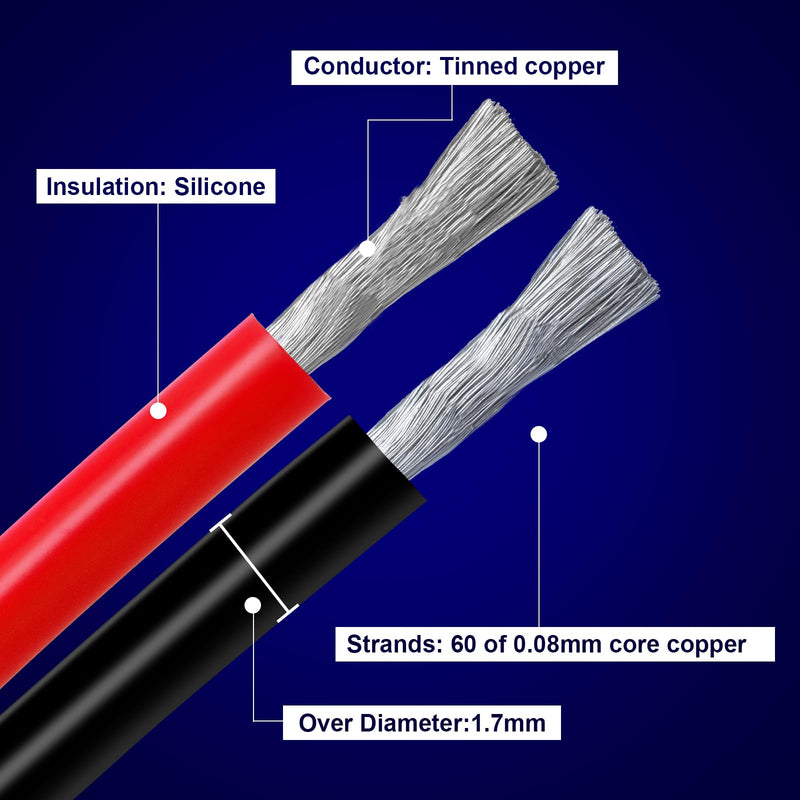 [Australia - AusPower] - ZHIYUAN 22 Gauge Wire 197ft,Stranded Silicone Electrical Wire Spool 22 AWG,32.8ft/10m 6 Colors,Flexible Tinned Copper Hook up Wire Kit for LED,RC Models,DIY Projects,Electrical Wiring,Automotive,200°C 