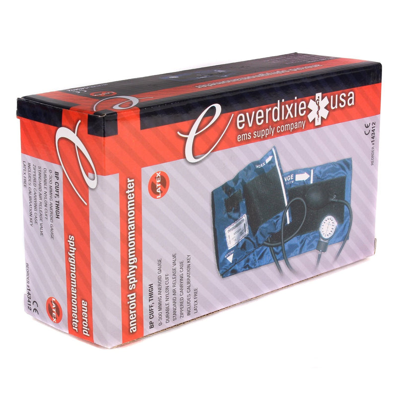 [Australia - AusPower] - Dixie EMS Aneroid Sphygmomanometer - Thigh Size Blood Pressure Cuff 
